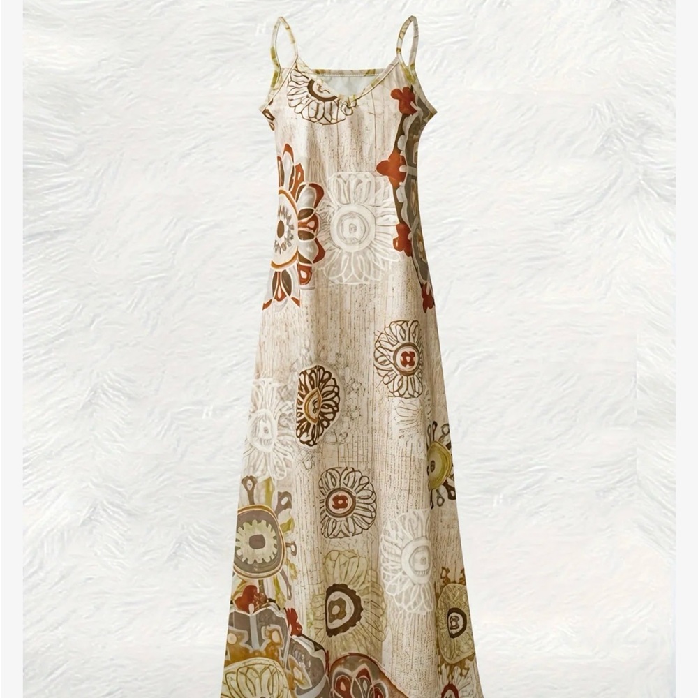 Floral Patterned Maxi Dress - Picture 3 of 7
